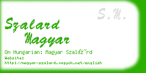 szalard magyar business card